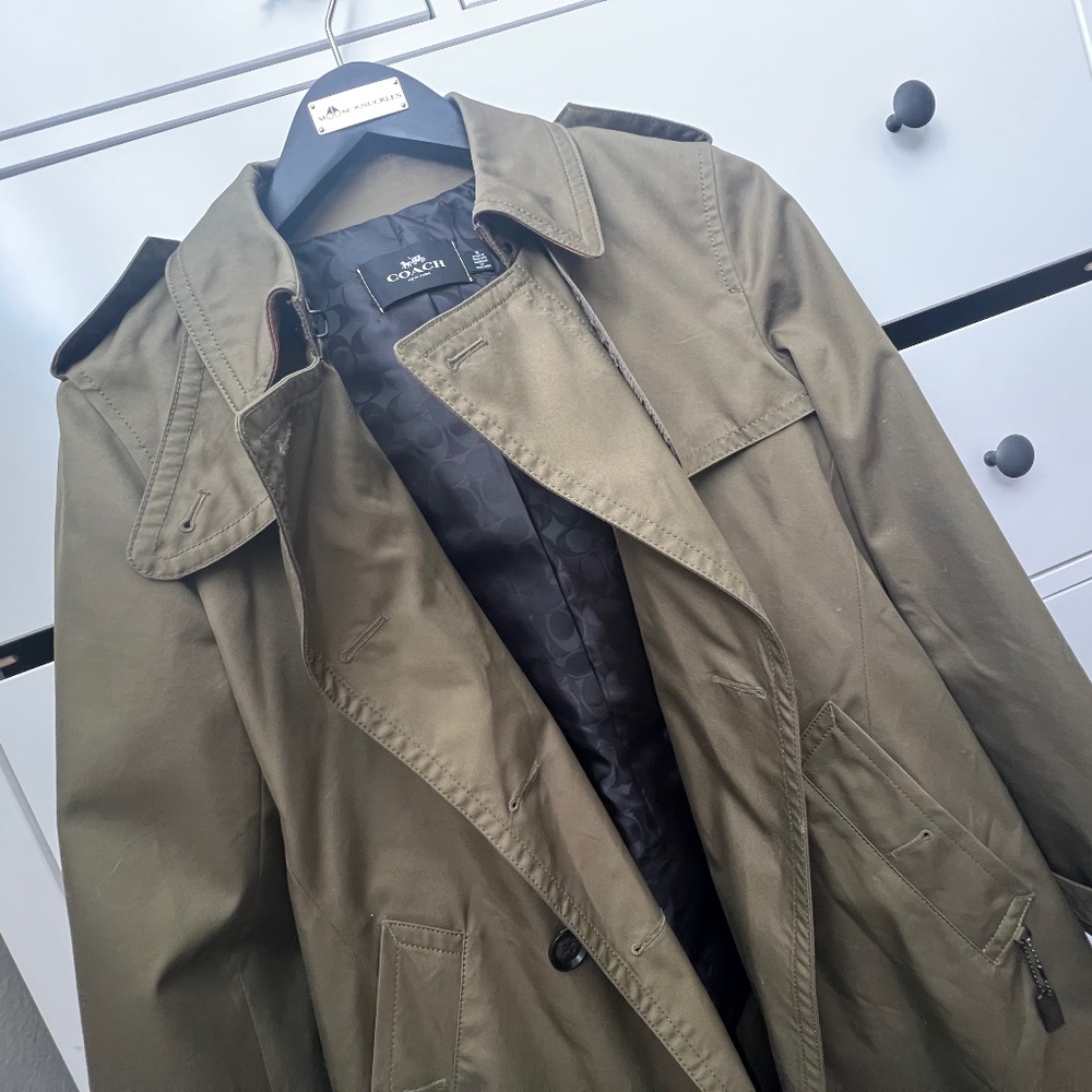 Coach Long Trench Coat
